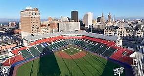 Exploring Buffalo's historic ballpark (Sahlen Field) by drone