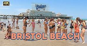 4K - Beach Walk BRISTOL BEACH MAR DEL PLATA December 2022