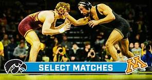 Minnesota at Iowa | Select Matches | Big Ten Wrestling | Jan. 15, 2024