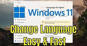 How to Change Language in Windows 11 Operating System