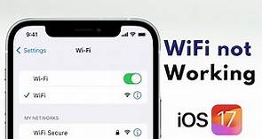 How to Fix WiFi Not Working on iOS 17 Issue