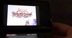 Kingdom Hearts 358/2 Days working ROM for DS on 3DS video