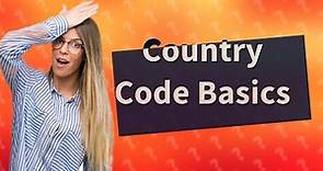 What is a 3 digit country code?