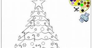 Christmas Tree Coloring Pages For Kids - Christmas Tree Coloring Pages