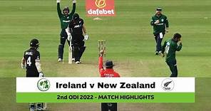 Ireland v New Zealand 2nd ODI, 2022 | Match Highlights