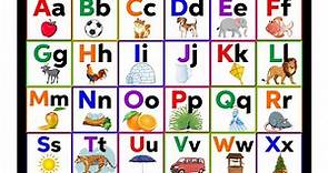 Alphabet chart | learn alphabets by chart | ABC kids learning