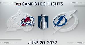 Stanley Cup Final Game 3 Highlights | Avalanche vs. Lightning - June 20, 2022