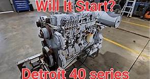 Will It Start? Detroit 40 series old generator turbo diesel engine