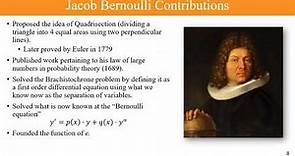The Bernoulli Family - Computational Mechanics