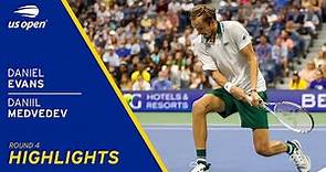 Daniel Evans vs Daniil Medvedev Highlights | 2021 US Open Round 4