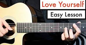Love Yourself - Justin Bieber - Guitar Lesson (Tutorial) Chords