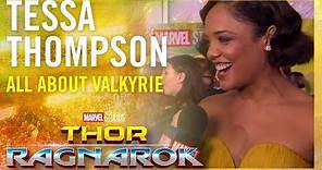 Tessa Thompson On Valkyrie -- Marvel Studios' Thor: Ragnarok Red Carpet Premiere