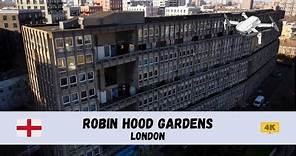 [4K] 🧱 Robin Hood Gardens, London - by drone 🏢