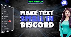 How to make text small in discord 2024 | Initial Solution