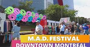 Downtown Montreal Tour in 4K! MAD Festival at Place des Arts!