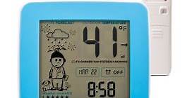 What-To-Wear Weather Station with Alarm Clock, and Outdoor Temperature with Forecast