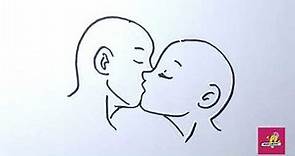 How to Draw People kissing