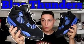 ARE THEY RELEASING?! Air Jordan 4 Blue Thunders (Review) + ON FOOT