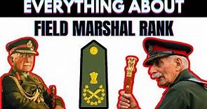 What is FIELD MARSHAL rank | Indian Army | TAP |