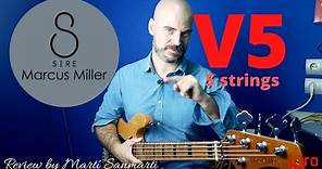 Sire Marcus Miller V5 5 strings. Fender Beware! (ENG Subs)