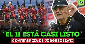 CONFERENCIA de JORGE FOSSATI en la PREVIA del PERÚ vs NICARAGUA: "Estoy NERVIOSO y ANSIOSO" | Depor