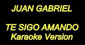 Juan Gabriel - Te Sigo Amando (Karaoke Lyrics) NUEVO!!