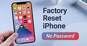 How to Factory Reset iPhone without Password 2023 [Step by Step] (iOS 16)