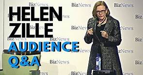 Helen Zille answers questions from the BizNews community