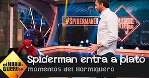 La increíble entrada de Tom Holland como Spiderman a plató - El Hormiguero 3.0