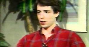 Matthew Broderick/Ferris Bueller CBS Interview 1985