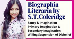 Biographia Literaria Summary | Samuel Taylor Coleridge | Romantic Criticism | Literary Criticism