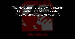 Metallica The Four Horsemen Lyrics (HD)