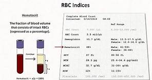 How to Interpret RBC Indices (e.g. hemoglobin vs. hematocrit, MCV, RDW)