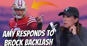 Amy Trask responds to viral backlash after saying 49ers Brock Purdy is worse QB in playoffs 👀