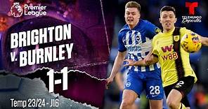 Highlights & Goles: Brighton v. Burnley 1-1 | Premier League | Telemundo Deportes