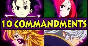 All 10 Commandments and their Powers Explained! (Seven Deadly Sins / Nanatsu no Taizai S2 Season 2)