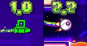 The Evolution of Geometry Dash Gamemodes (1.0 - 2.2)