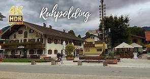 Ruhpolding, Germany Walking Tour - Exploring a Picturesque Town in the Bavarian Alps - 4K HDR