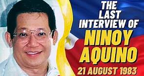 NINOY AQUINO's Last Interview Before His Assassination | 21 August 1983 | Remembering Ninoy Aquino