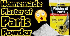 Homemade plaster of Paris powder||how to make plaster of paris||plaster of paris making||Sajal's Art