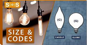 Decorative Light Bulb - Size & Codes | Spec. Sense