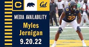 Cal Football: Myles Jernigan Media Availability (09.20.22)