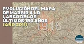 Evolución del Mapa de Madrid a lo largo de los últimos 130 años... - Instituto Geográfico Nacional
