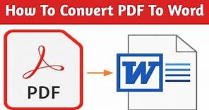 How To Convert PDF To Word | I Love PDF Tutorial 2021
