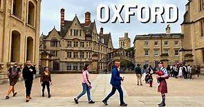 OXFORD University 🇬🇧 Walk Tour 4K