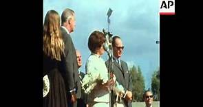 SYND 19-10-71 SPIRO AGNEW VISITS HOMETOWN
