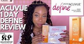 Acuvue 1-Day Define Review + Acuvue 1-Day Define Colors First Impressions!