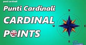 PUNTI CARDINALI IN INGLESE- CARDINAL POINTS - NORD SUD OVEST EST - la Bussola