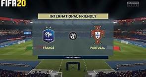 FIFA 20 ! France Vs Portugal ! International Friendly Match | Full MATCH
