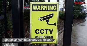 Watch: CCTV signage - How to avoid GDPR penalties